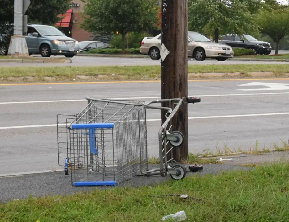 Is it illegal to take a shopping cart from Walmart?